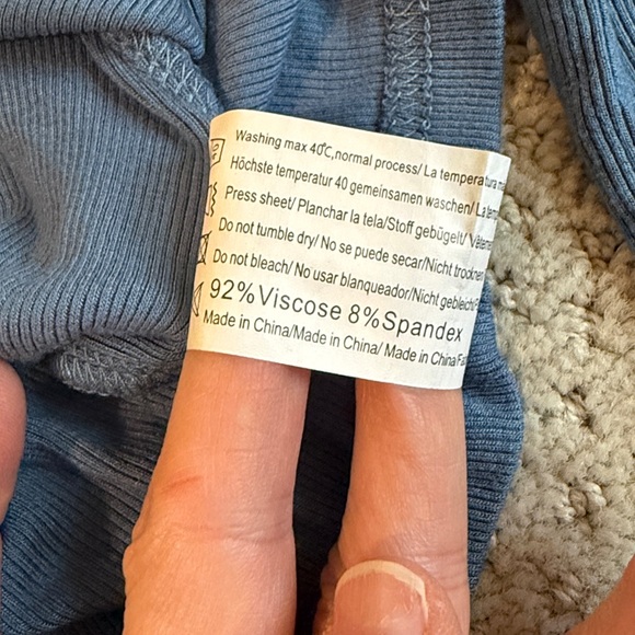 Women's Ribbed LS Henley - Picture 5 of 12